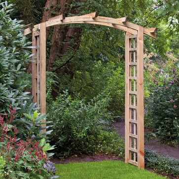 Onlywood Pergola ad Arco in Legno Impregnato 180 x 50 x 220 h. cm