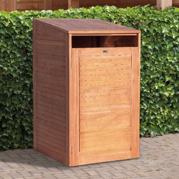 Onlywood Porta bidoni da esterno 75 X 75 X 135 h.cm in Legno Hardwood - Resistenza Extra