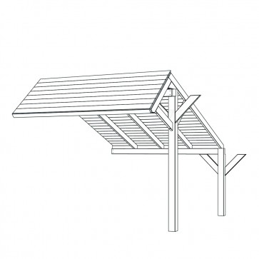 Estensione 212,5 x 318 cm per Pergola modulare BERGEN L
