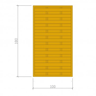 Frangivento LUSSO 100 X 180 h. cm in Legno Trattato in Autoclave