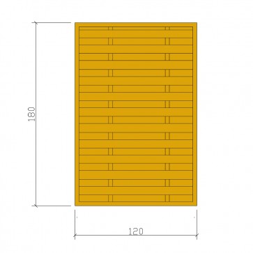 Frangivento LUSSO 120 X 180 h. cm in Legno Trattato in Autoclave