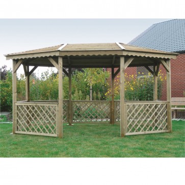 Gazebo in Legno Impregnato PAVILION 445 x 345 cm