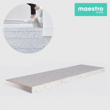 GRADINO TERRAZZO GREY Rivestimento Scale Interne Fai da te - Larghezza max 130 cm