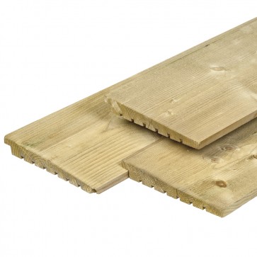 Onlywood Perline Legno per Esterno in Abete Autoclavato 19,5 x 240 x 2,8 cm