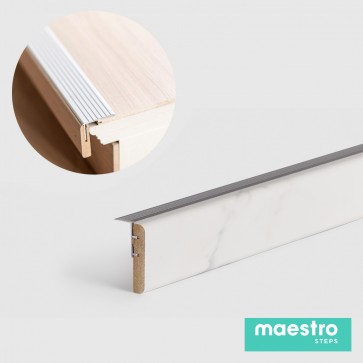 PROFILO DI PARTENZA MARMO BIANCO Rivestimento per Scale Interne