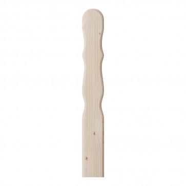 Onlywood Stecche in legno per balcone - Tondo Sagomato in Abete 30-160 cm - 20 colori