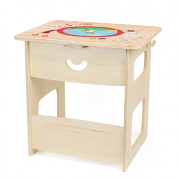 Onlywood Tavolino Montessori in legno per Bambini Fantasia ALICE
