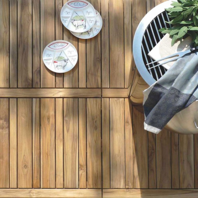 Pavimento da esterno modulo navy in teak onlywood Pavimento in teak