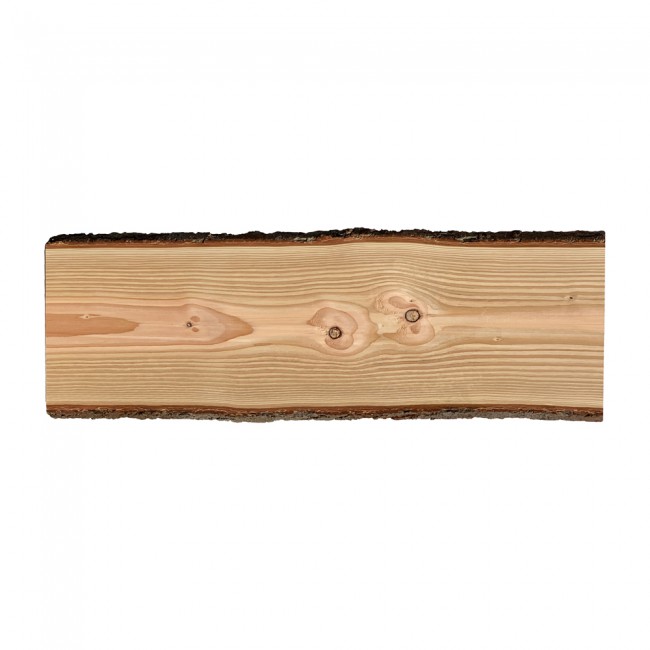 Onlywood Tavola legno grezzo con corteccia Spessore 30 mm- 1200 x 500-600  mm - Legno Douglas - Onlywood