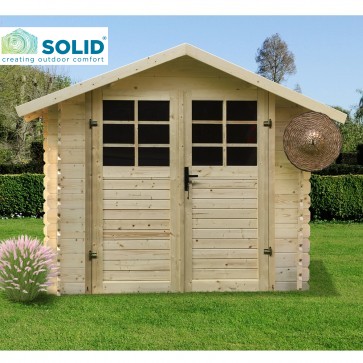 Onlywood Casetta in legno da giardino SAT 238 x 238 x 207 h. cm