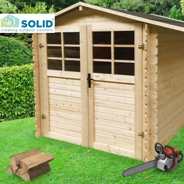 Onlywood Casetta in legno da giardino SAT 198 x 198 x 207 h. cm