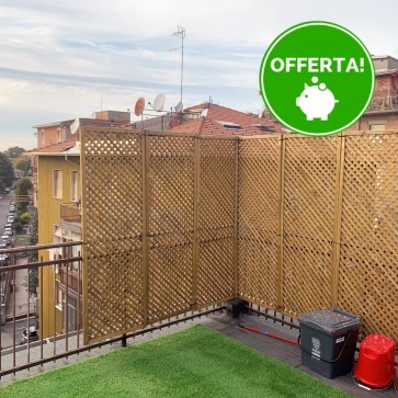 Onlywood Grigliato in Legno maglia stretta PRIVACY 90 X 180 h. cm