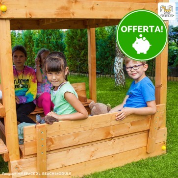 FUNGOO BEACH MODULE in legno Abete 120 x 120 cm - Accessorio Parco Giochi