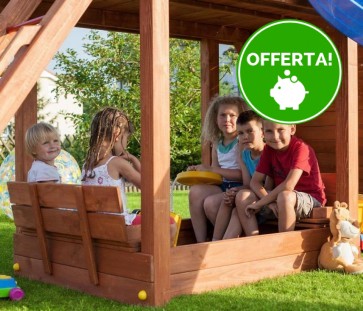 FUNGOO BEACH MODULE in legno Abete 140 x 116 cm - Accessorio Parco Giochi