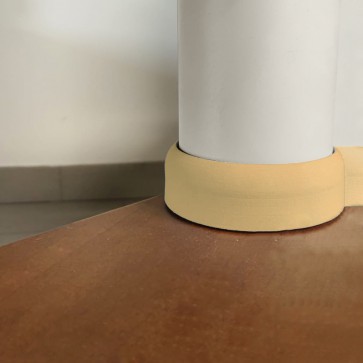 Battiscopa in PVC FLESSIBILE Beige Impermeabile - 10 x 44 mm - Asta da 2,4 m