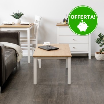 Tavolino da salotto in legno Massello con finiture Bianche - 2 Dimensioni disponibili