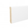Campione Battiscopa Legno BIANCO Laccato RAL 9016 - 82 x 13 mm