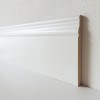 CAMPIONE - Battiscopa 140x13 mm Legno BIANCO - Modello Ducale