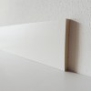CAMPIONE - Battiscopa 100x13 mm Legno BIANCO - Angolo Stondato