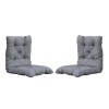 Set cuscini ATLANTA colore Grigio - 2 pezzi