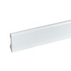 CAMPIONE - Battiscopa PVC Bianco Impermeabile con Passafilo - 58 x 14,5 mm - Inclinato