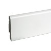CAMPIONE - Battiscopa PVC Bianco Impermeabile con Passafilo - 58 x 14 mm - Inclinato