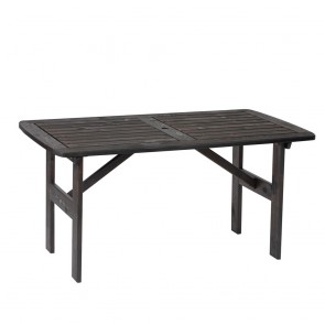 Tavolo in Legno da Esterno Modello VENTA 140 x 80 x 69 h. cm - Verniciato Grigio