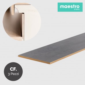 ALZATE DARK GREY STONE Rivestimento per Scale Interne - Confezione 3 Pezzi 