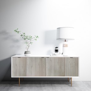 Onlywood Ante su Misura in Legno melaminico Rovere Grigio Spazzolato Glascow