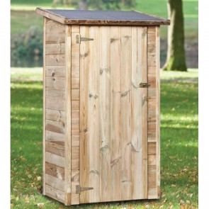 Onlywood Armadio da Esterno in Legno Impregnato  93 x 63 x 173/183 h. cm