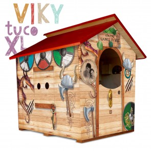 Casetta in legno da giardino per bambini XL Fantasia VIKI