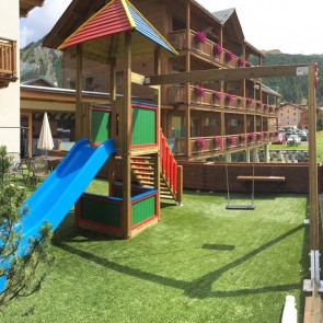 Parco giochi in Legno Torre COUNTRY con Scivolo e Altalena - Giochi per Parchi pubblici 