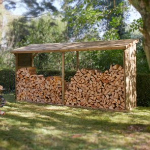 Onlywood Legnaia da esterno MEMPHIS XXL 399 x 90 x 203 h. cm in legno trattato