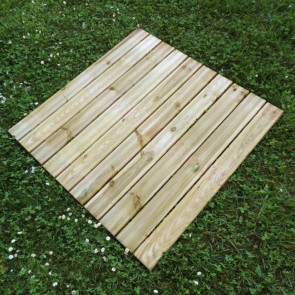 Onlywood Piastrelle in legno da esterno STRONG 100x100x3,8 cm - Conf 6 pezzi