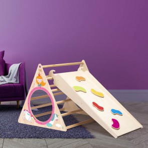 Triangolo di Pikler in legno per Bambini Fantasia PRINCIPESSE
