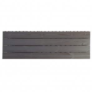 Piastrella ad incastro per esterno STYLE GRIGIA in legno Thermowood - 40 x 120 x 4,5 cm