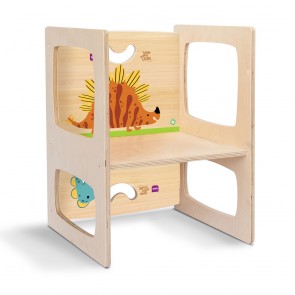 Sedia Montessori in legno per Bambini Fantasia DINO
