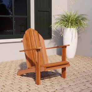 Onlywood Sedia da giardino RELAX in legno di Hardwood - 75 x 89 x 93 h cm