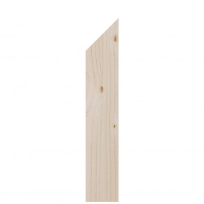 Onlywood Stecche in legno per balcone - Diagonale Liscio in Abete 30-160 cm - 15 colori