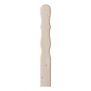 Onlywood Stecche in legno per balcone - Tondo Sagomato in Abete 30-160 cm - 15 colori