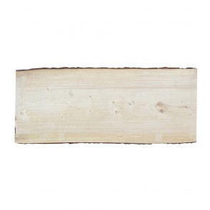 Onlywood Tavola legno grezzo con corteccia Spessore 30 mm- 1200 x 300-350 mm - Legno Abete
