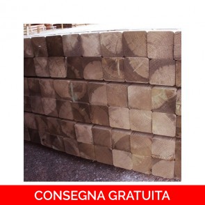 Travi in Legno Massello - Pino Trattato - 9,5 x 2,1 x 200 cm