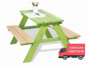 Tavolo per bambini NICKI verde by PINOLINO