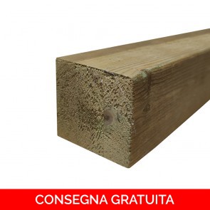 Travi in Legno Lamellare - Pino Trattato - 9 x 9 x 200 cm