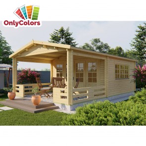 Onlywood Casetta in legno da giardino LEEDS - 440 X 440 cm 