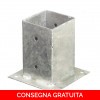 Onlywood Staffa fissaggio MADE IN ITALY a bicchiere per palo 9 x 9