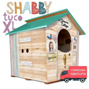 Casetta per bambini in Legno Fantasia SHABBY XL