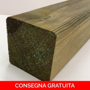 Travi in Legno Massello - Pino Trattato - 9 x 9 x 180 cm
