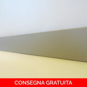 Battiscopa per laminato GRIGIO in MDF - 14 x 60 mm - Asta 2,4 metri