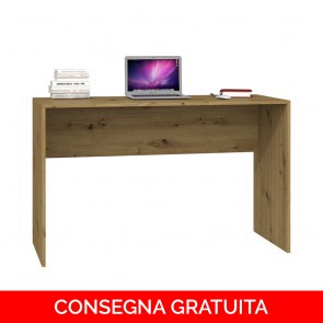 Onlywood Scrivania per Ufficio PLUS - 120 x 50 x 76 h cm - Rovere